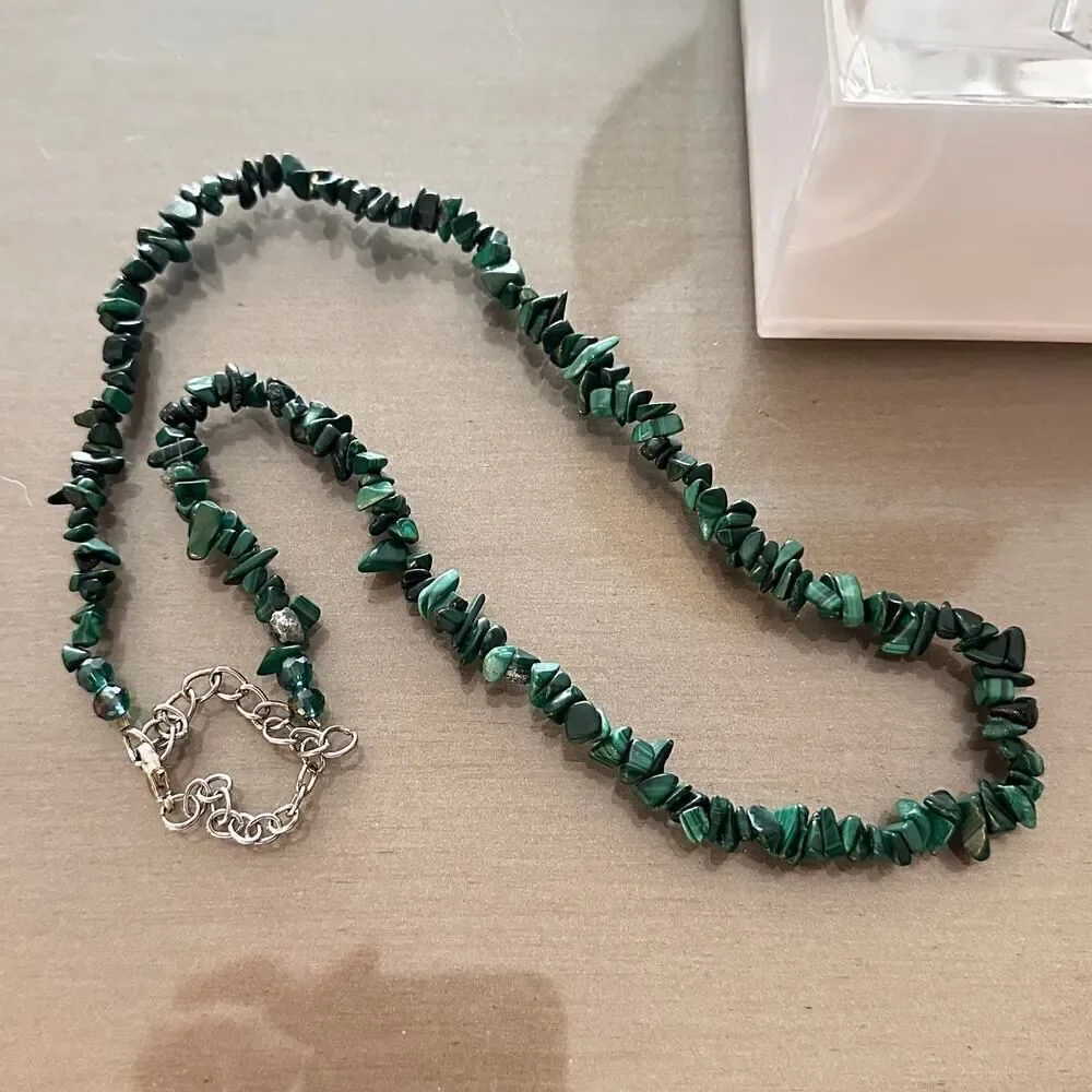 Malachite Chip Necklace
